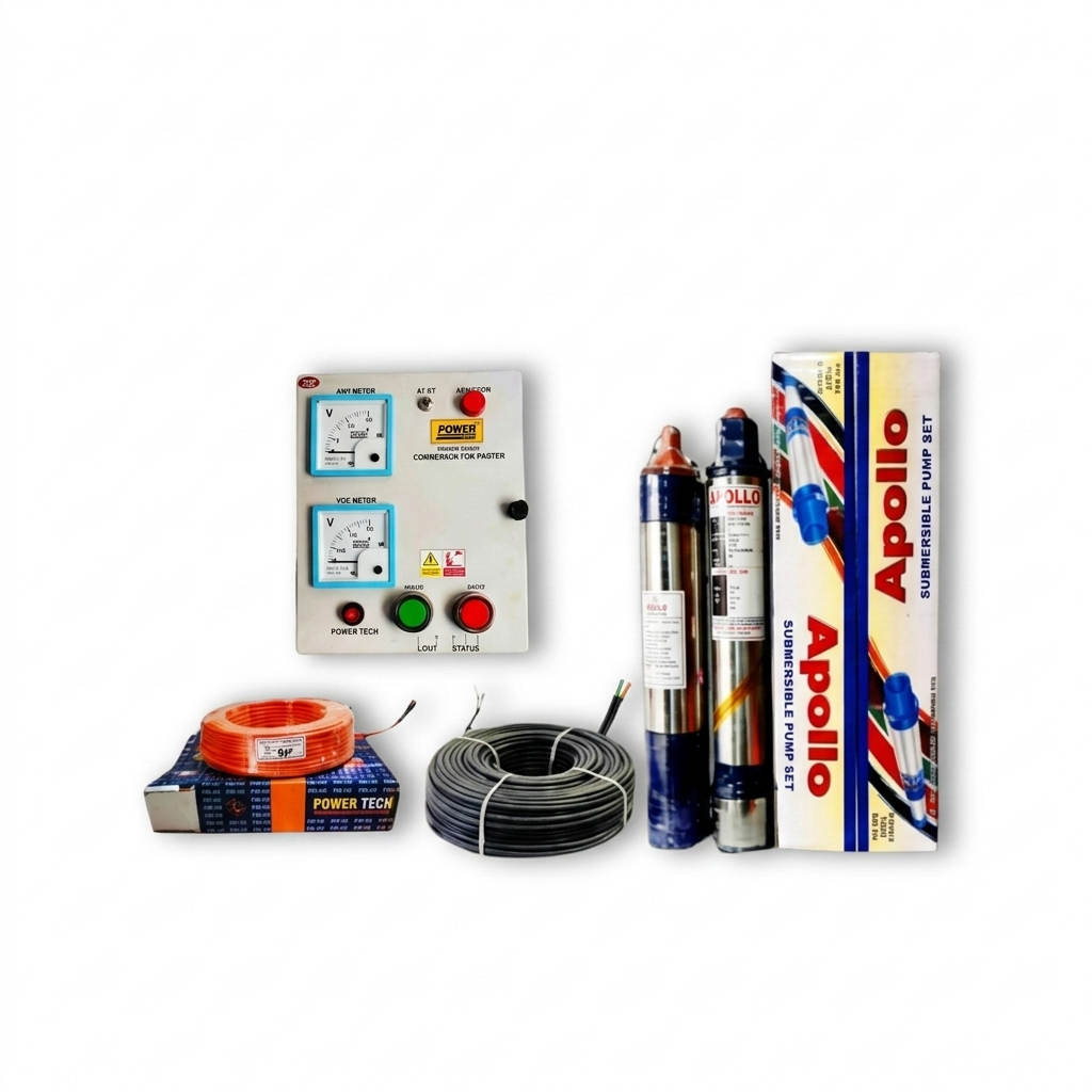 1 Hp Oil Field Single Phase 4 Inch Submersible Pump Set