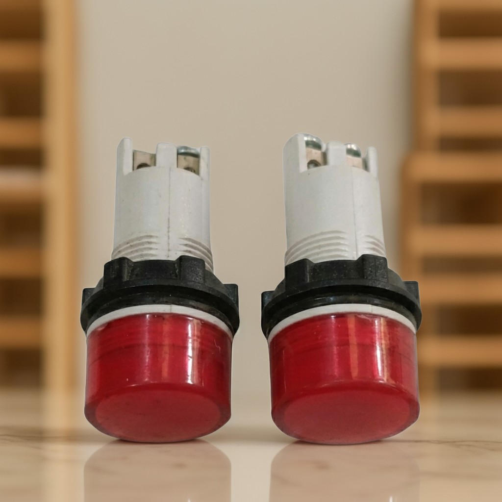 Red Colour Neon Light Bulb Panel Indicator Lamp (pack of 20 pcs)