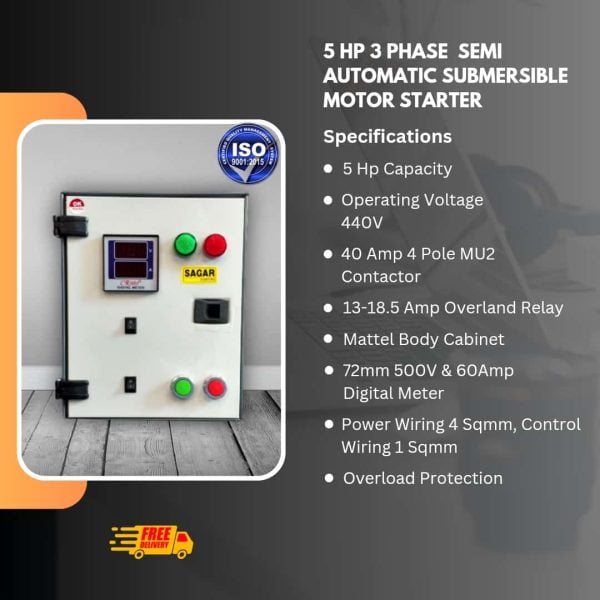 Up to 7.5 Hp 3 Phase Semi Automatic Motor Starter - Image 2