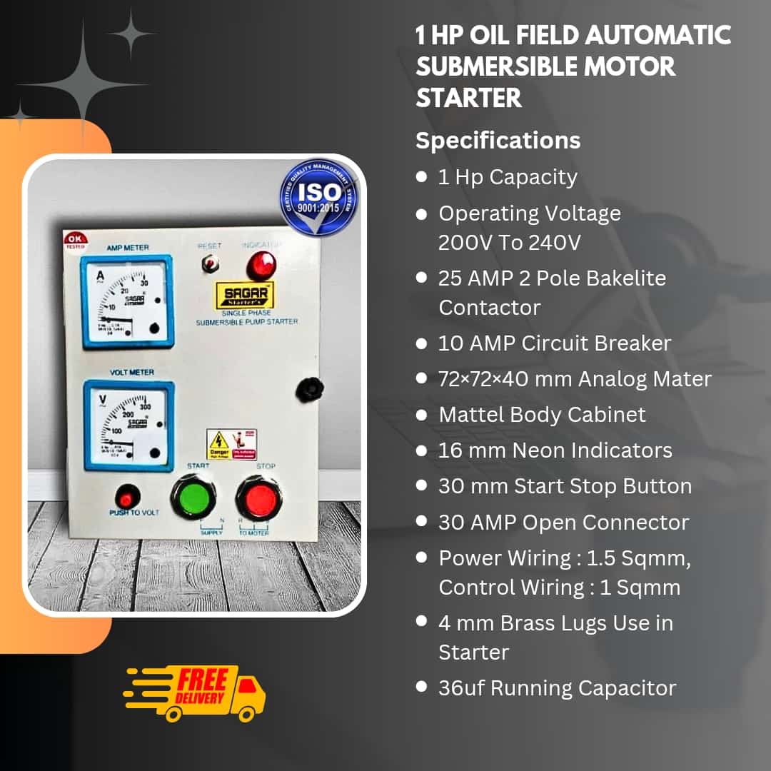 1 Hp Oil Field Automatic Submersible Pump Starter - Image 2